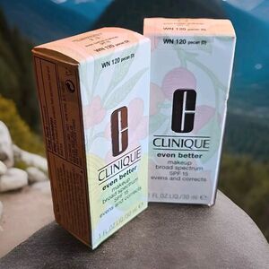 2X Deal! Clinique Even Better Makeup SPF 15  1 fl oz  Pecan  WN 120  (D)  NIB